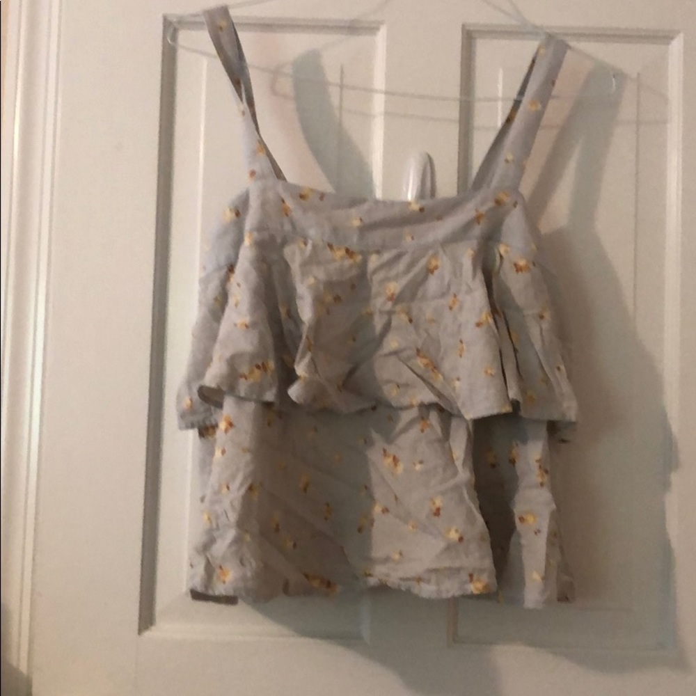 Light blue floral top